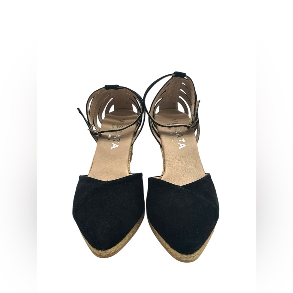 Viscata Barcelona, Made in Spain, Ullastret Suede Espadrille Wedges - Picture 3 of 6